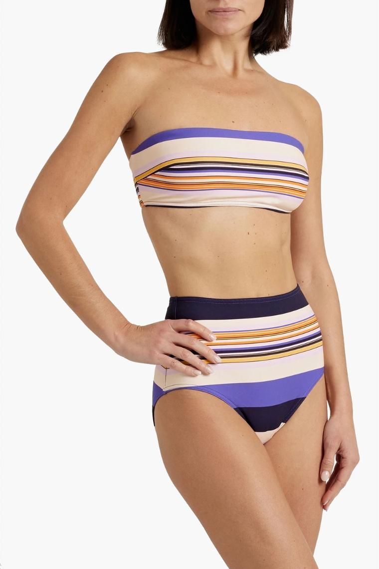 [NB07] 짐머만 여성 수영복 Striped high rise bikini briefs 1647597320274031