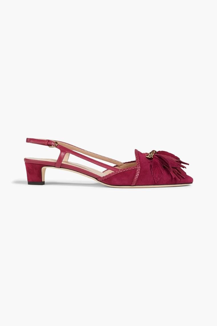 [NB07] 토즈 여성 펌프스 Embellished suede pumps 1647597303395344