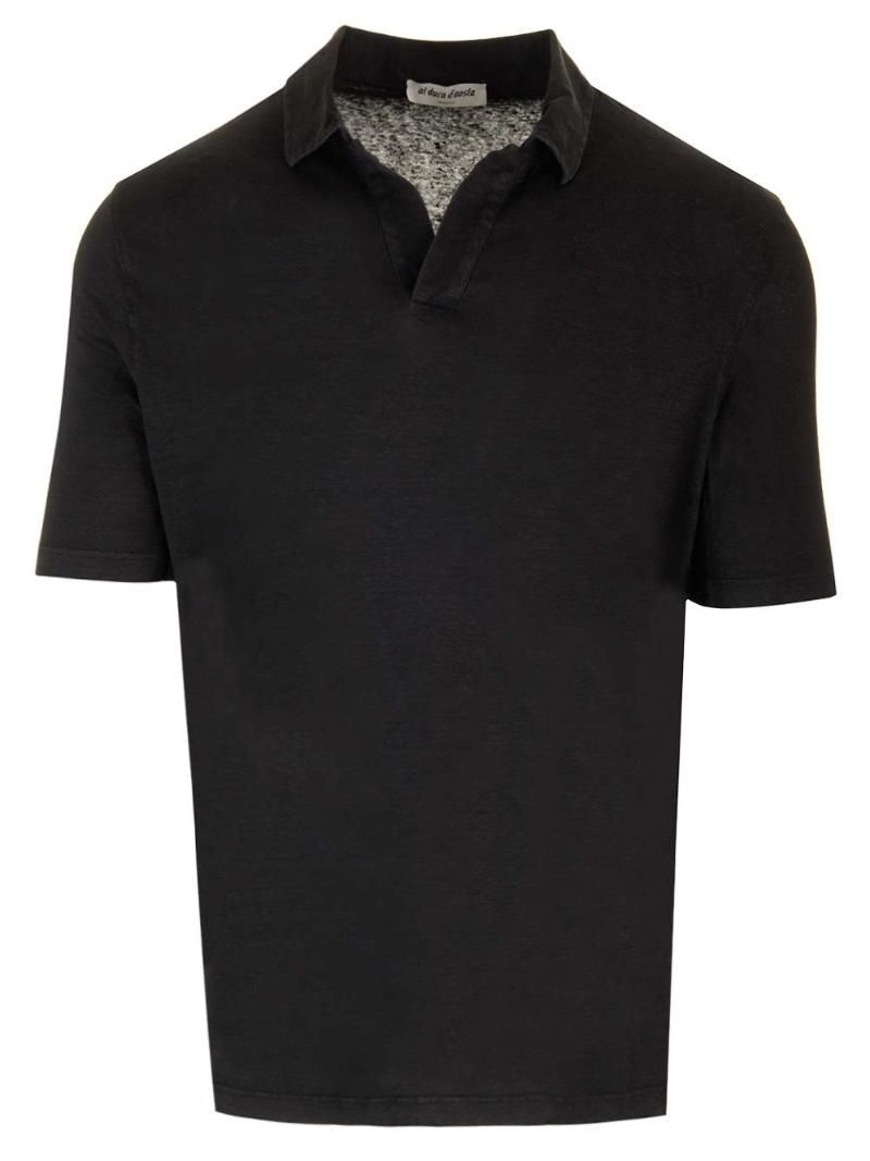 Al Duca D'Aosta Stretch linen jersey polo shirt PLMCSKIT JERLINU990 []