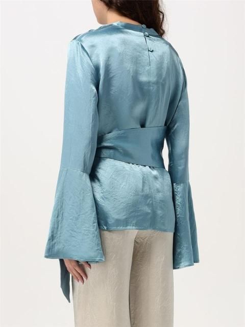 여성 나누슈카 FW24 Top e bluse donna Nanushka NW24PFTP12453 AQUA Light Blue GM202412059185268