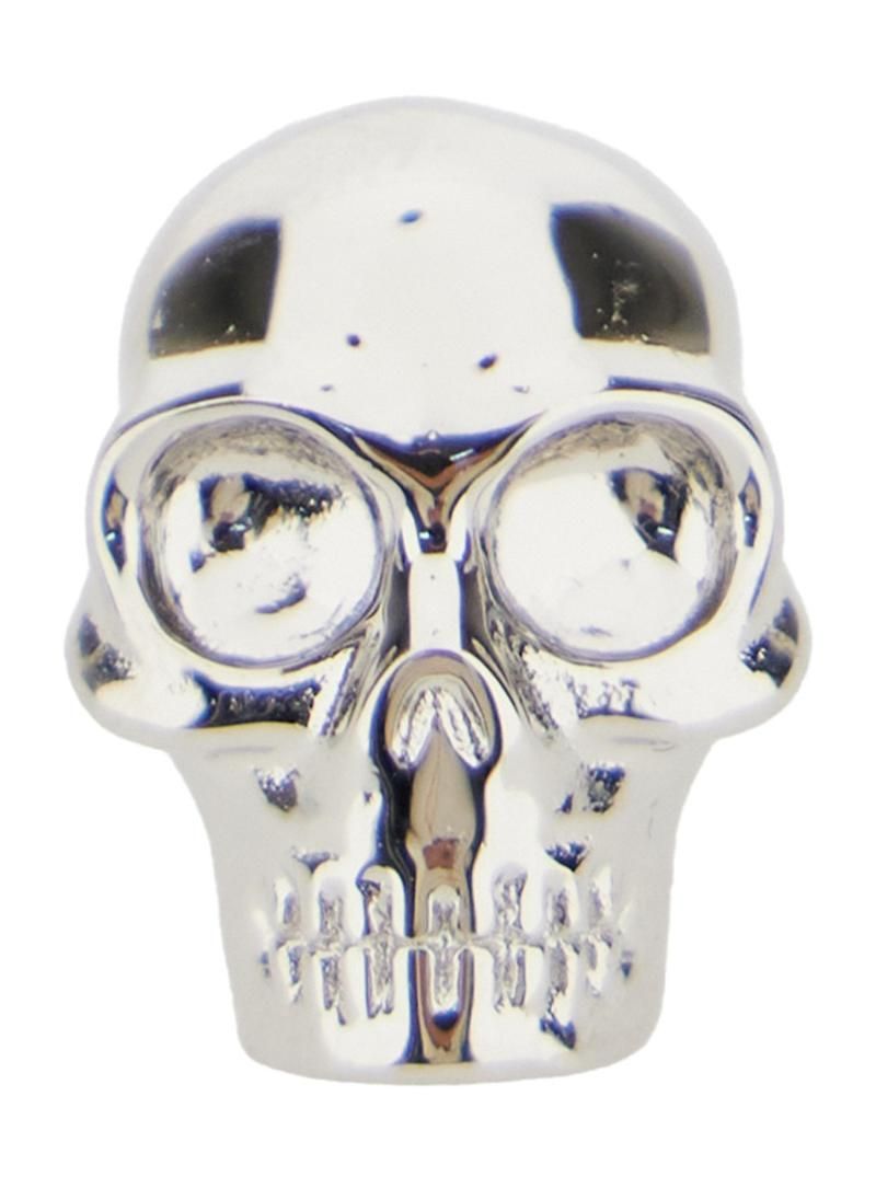 ALEXANDER MCQUEEN Silver Colored Earring with Skull in Polished Brass Man 809452J161N0926 ()