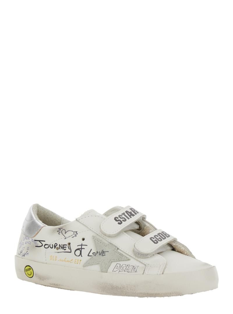GOLDEN GOOSE KIDS 올드스쿨 글리터 어퍼 가죽 스타 앤 힐 - 코드 포함 GYF GTF00111F00676610273