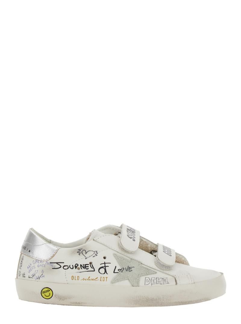 GOLDEN GOOSE KIDS 올드스쿨 글리터 어퍼 가죽 스타 앤 힐 - 코드 포함 GYF GTF00111F00676610273