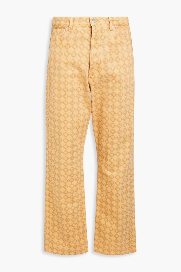 나누시카 Gannon logo print denim jeans 1647597343115008