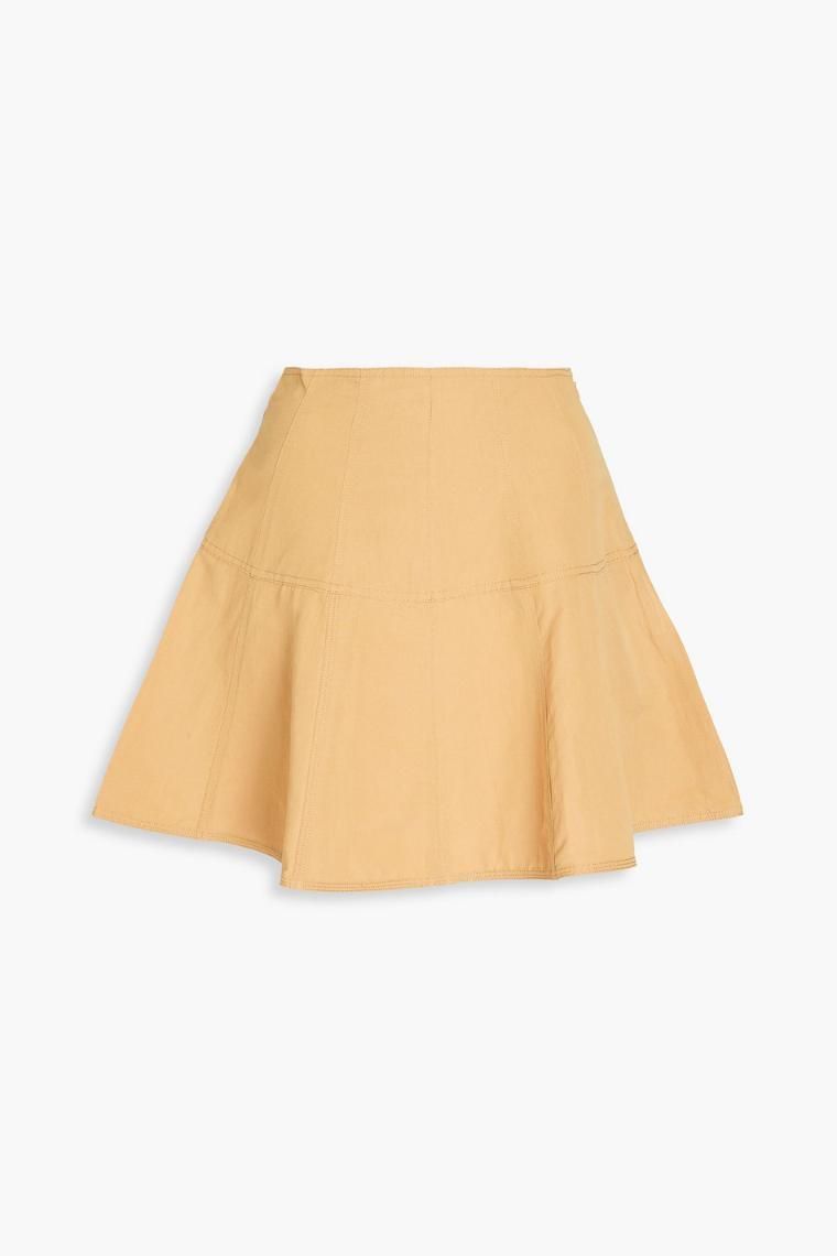 울라 존슨 Kiara cotton, linen and silk blend mini skirt 1647597356714506