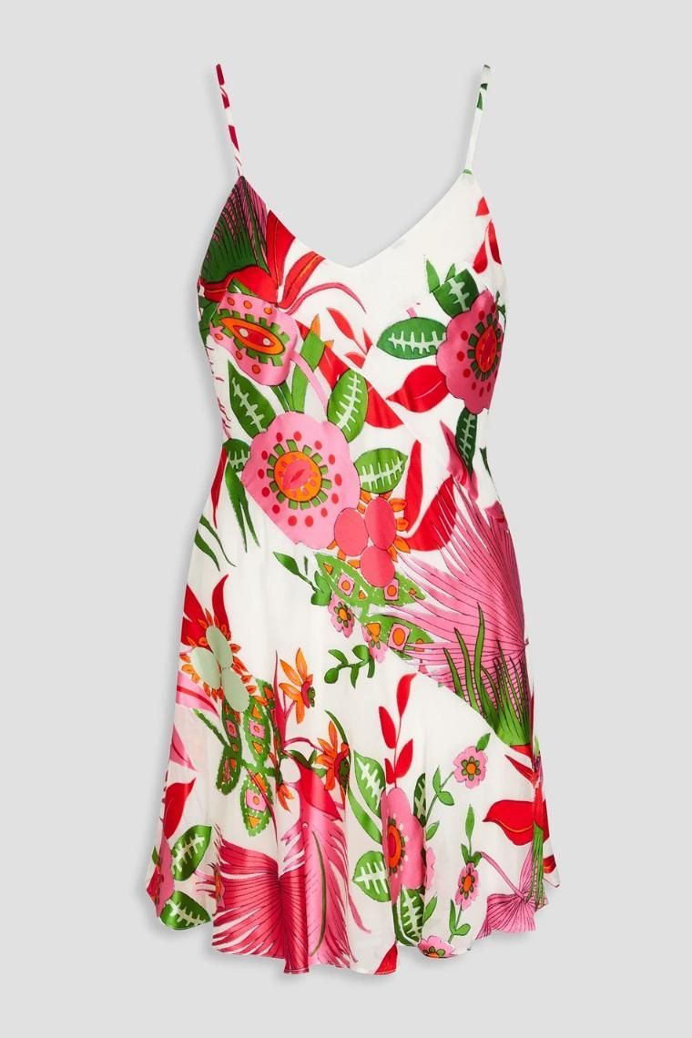 컬트가이아 Zarima floral print devore chiffon silk blend mini slip dress 1647597335409517