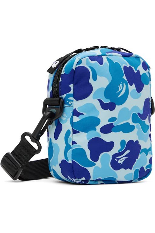 베이프(BAPE) | 베이프 메신저백 블루 미니 ABC 카모 샤크 메신저백 242546M170003 | 트렌비
