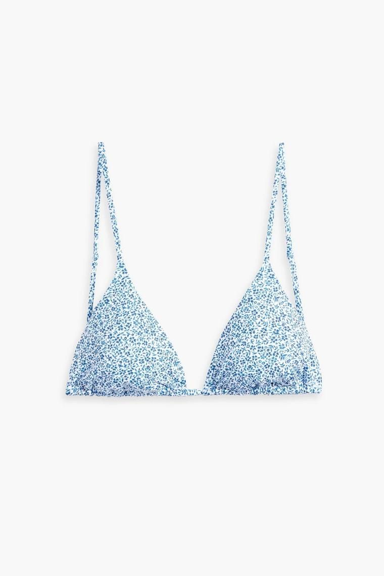 오니아 Alexa floral print triangle bikini top 1647597350396081