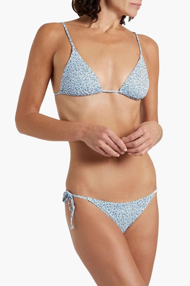 오니아 Alexa floral print triangle bikini top 1647597350396081