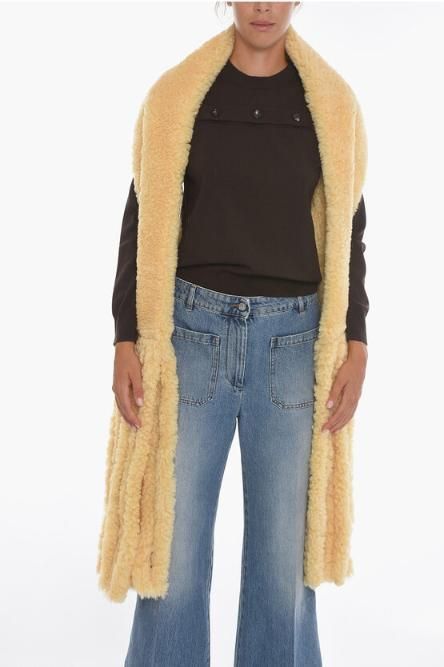 [NB22] 보테가 베네타 여성 스카프 Fringed Shearling Scarf 534032