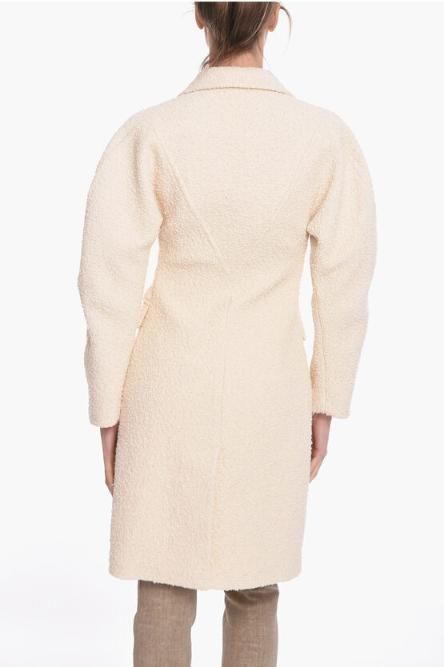 [NB22] 보테가 베네타 여성 코트 Stretch Cotton boucle Single breasted Coat 534095