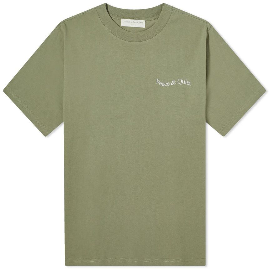 [NB15] Museum of Peace and Quiet 남성 티셔츠 Museum of Peace and Quiet Wordmark T Shirt MOPQ-SS24-01-GR