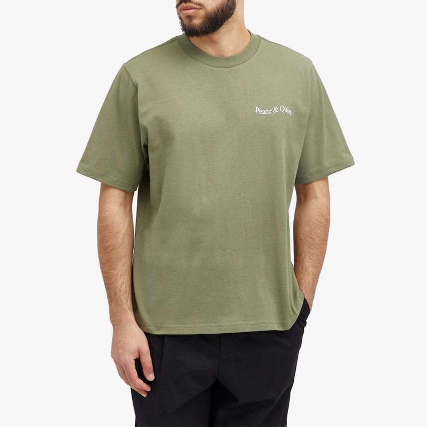 [NB15] Museum of Peace and Quiet 남성 티셔츠 Museum of Peace and Quiet Wordmark T Shirt MOPQ-SS24-01-GR