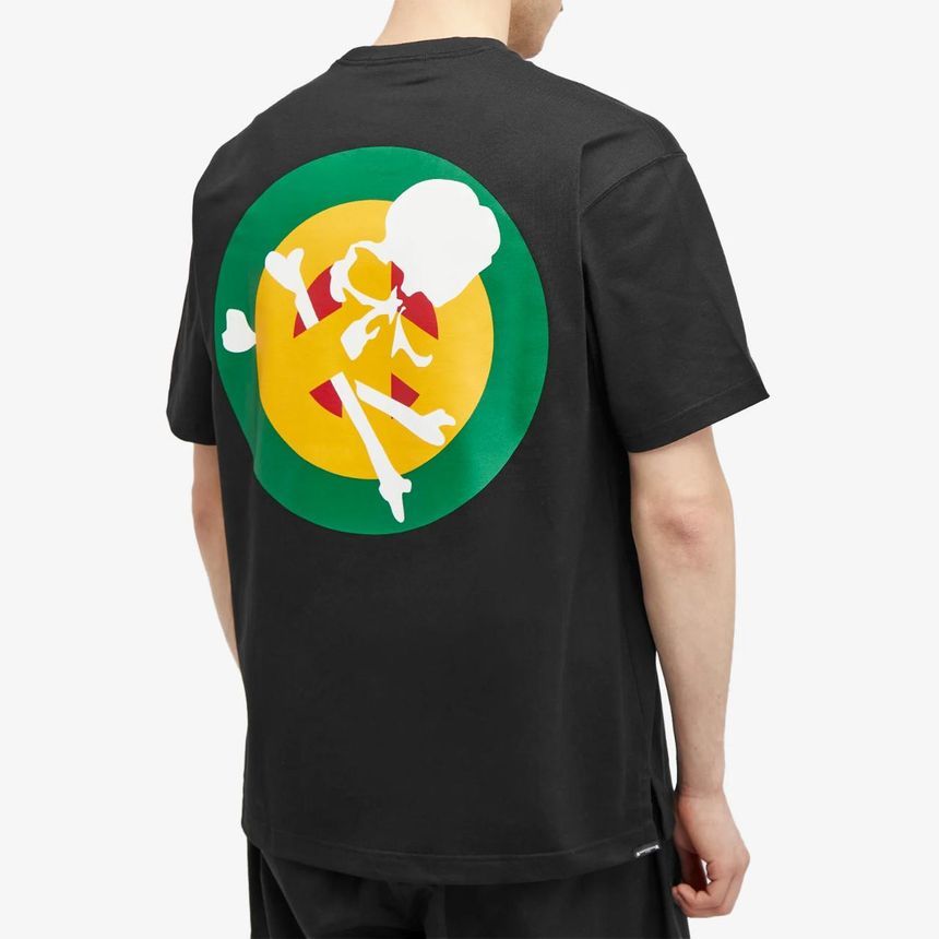 Mastermind World | [NB15] 마스터마인드 월드 남성 티셔츠 MASTERMIND WORLD Rasta Print T Shirt MW24S12-TS061-BLK | 트렌비