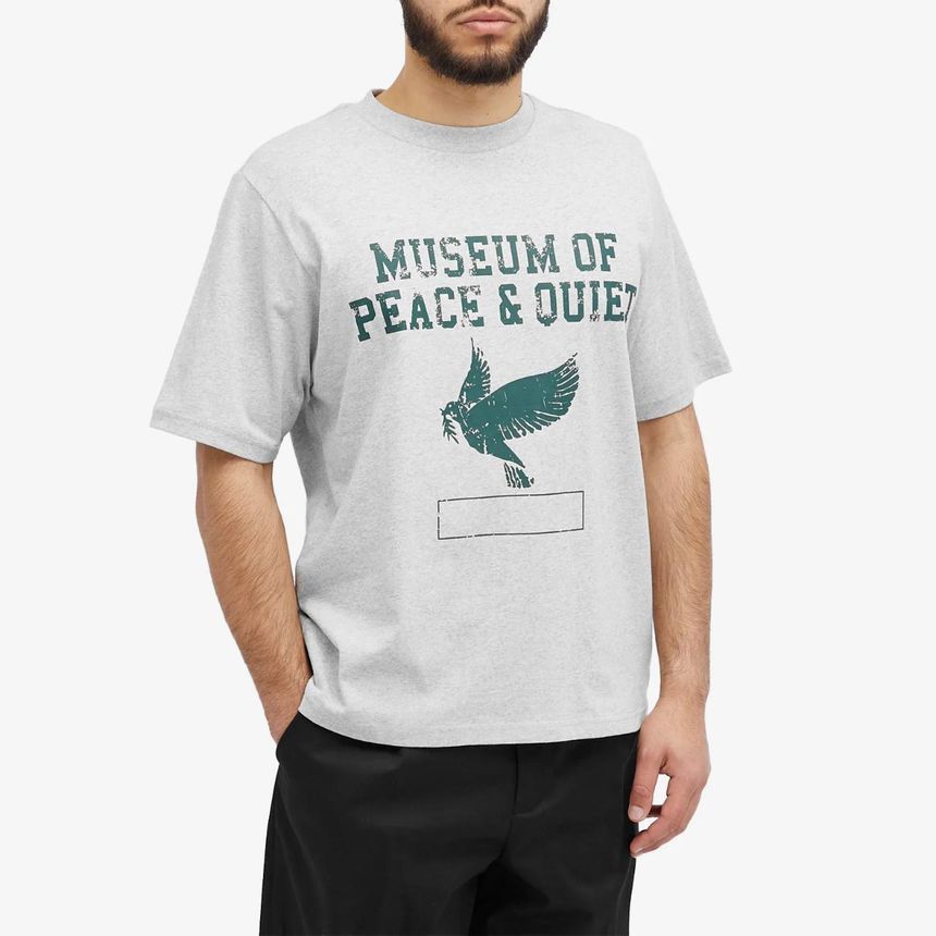 [NB15] Museum of Peace and Quiet 남성 티셔츠 Museum of Peace and Quiet P E  T Shirt MOPQ-SS24-02-GY