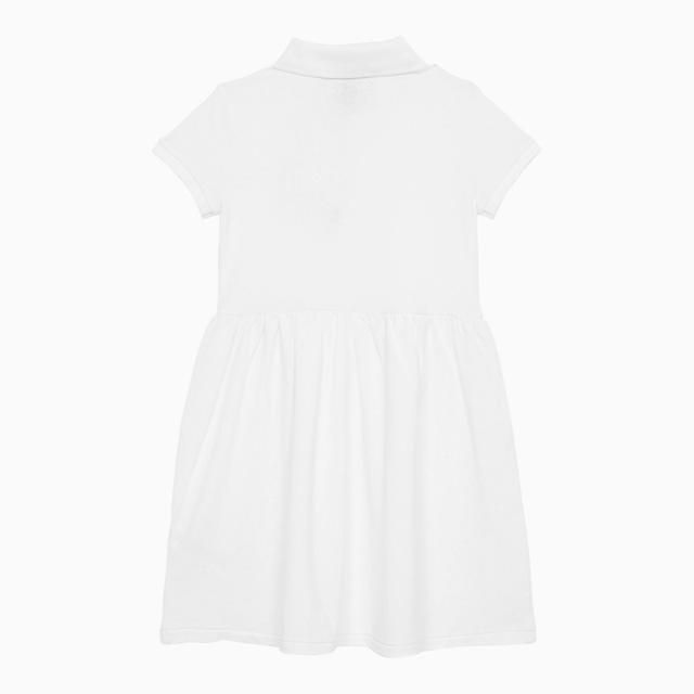 [T56]폴로 랄프로렌 312934961001CO 키즈 베이비 원피스 바디수트 우주복 베이비수트 슬립수트 Polo Ralph Lauren White cotton dress with logo