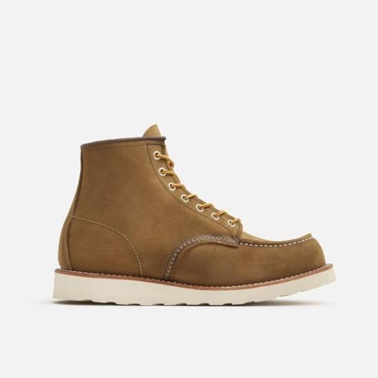 레드윙 부츠 Red Wing Shoes 남성용 6인치 가죽 올리브 모하비