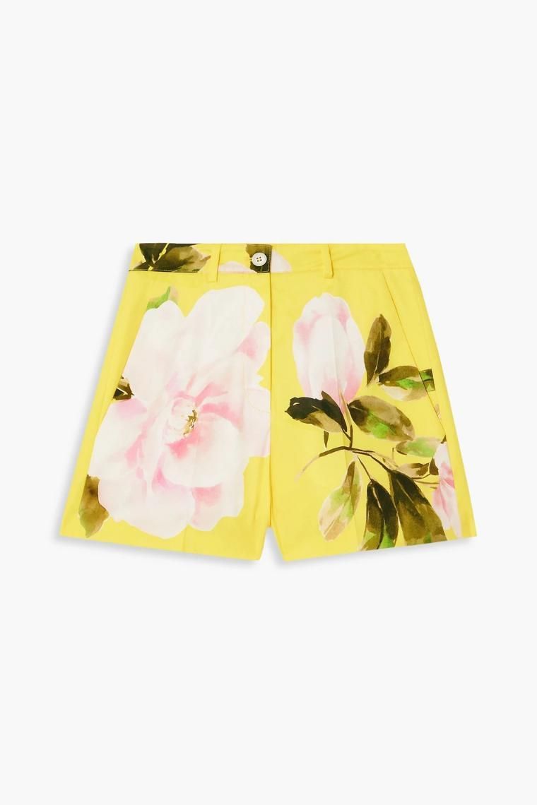 [NB07] 발렌티노 가라바니 여성 숏팬츠 Floral print cotton and silk blend shorts 1647597317441834