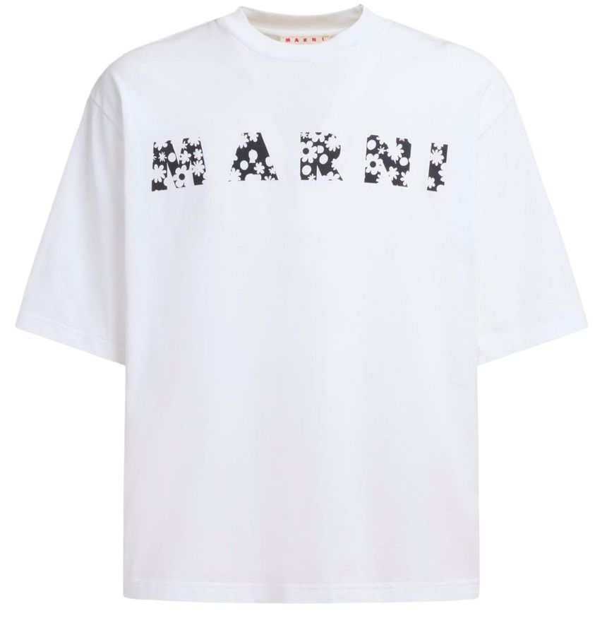 25 SS 마르니 남성 마니 로고 팝 필드 티셔츠 lilywhite MNIW57T6WHT4OA1A00 TP830208807