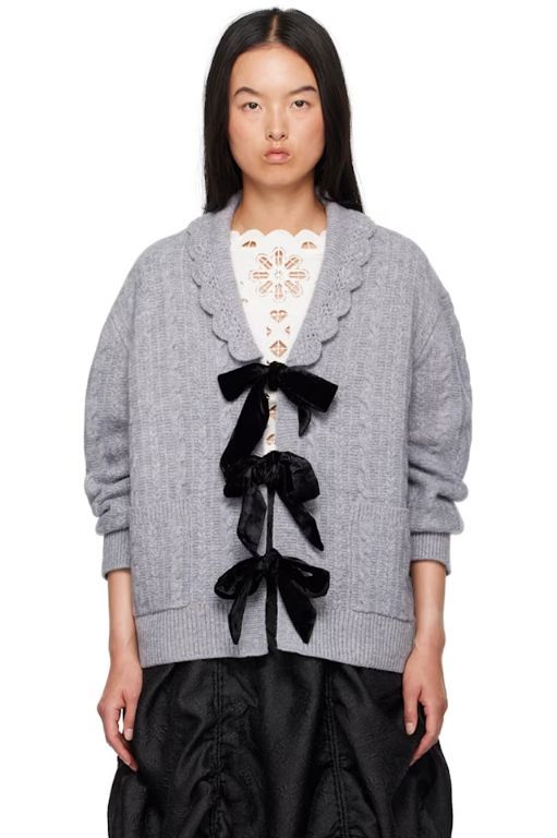 SEA NY 그레이 마리엘라 가디건 AW24 118 TP839761038