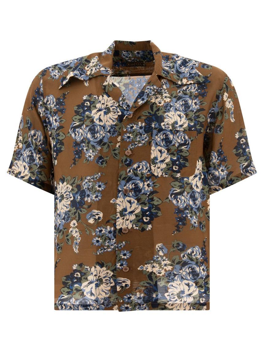 캐피탈  Maria Pattern  shirt Brown K2405SS202BRK []