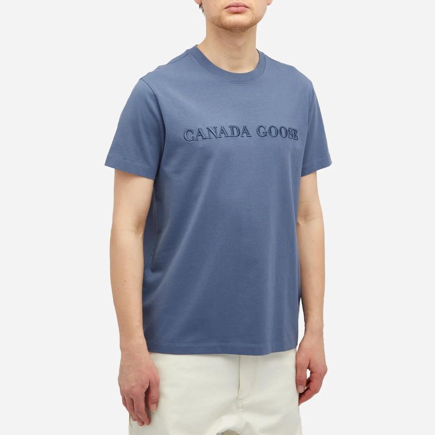 캐나다구스 Canada Goose Embroidered Wordmark Emersen T Shirt 1420M2-222