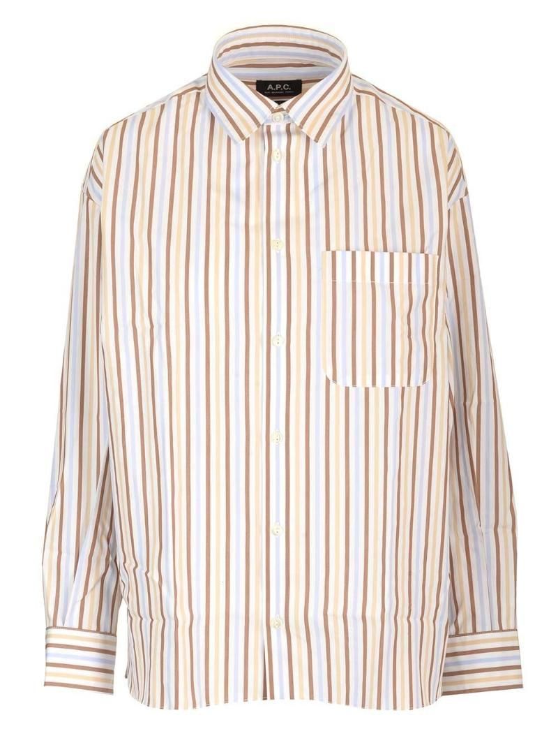 COHEI-F12605BAI Stephanie striped shirt