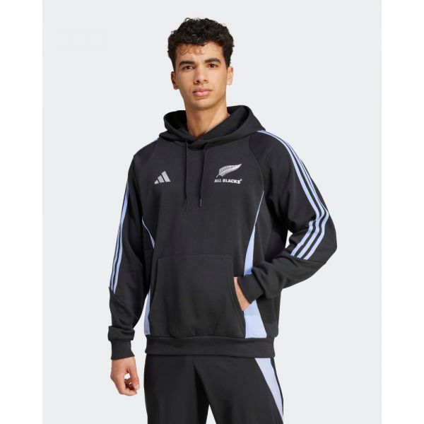 Adidas 4821543 Adidas All Blacks Rugby Hooded Sweatshirt Mens Black Blue Spark