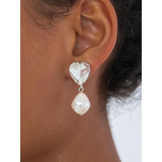25SS 제니퍼 베어 이어링 50RB155 CRYST SILVER WHITE