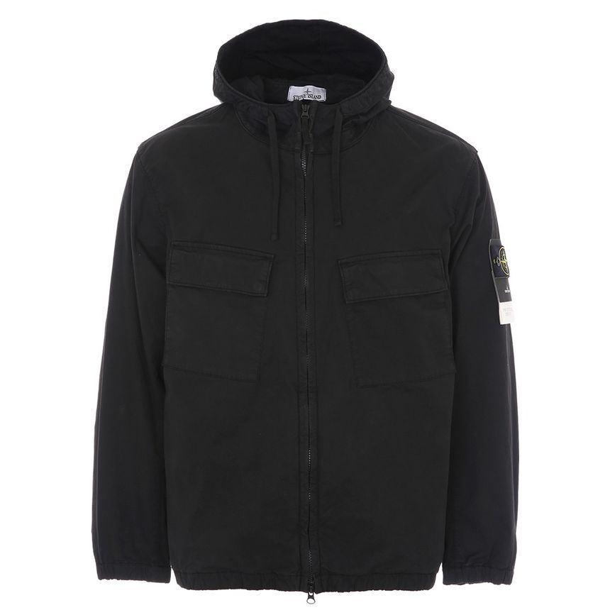 스톤아일랜드(Stone Island) | [/출고]24SS 801542610 V0029 스톤아일랜드 와펜 수피마 후드 블랙 자켓 |  트렌비