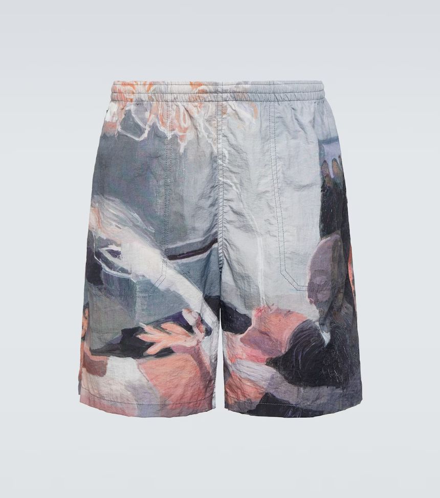 [NB04] 언더커버 남성 숏팬츠 x Helen Verhoeven printed shorts P00909239