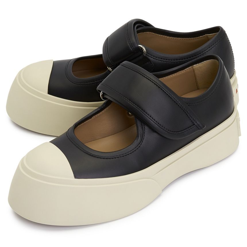スニーカー MARNI Women Sneakers SNZW003120 P7226 00N99 BLACK Black nappa leather Mary Jane sneaker | Marni