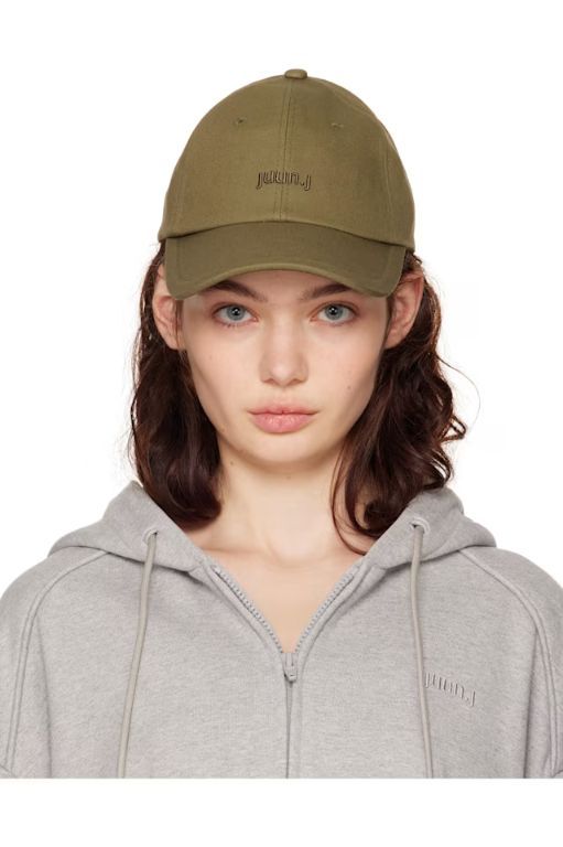 [준지]Khaki Cotton Ball Cap 242343F016000