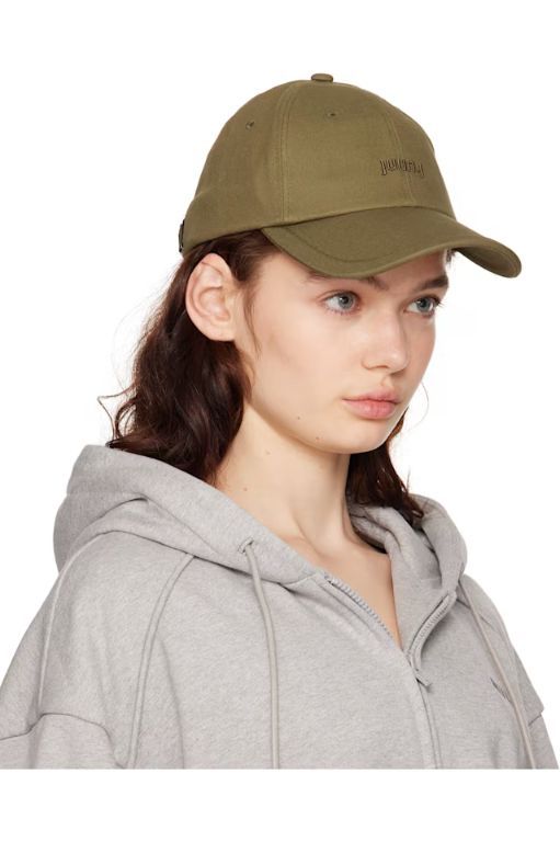 [준지]Khaki Cotton Ball Cap 242343F016000