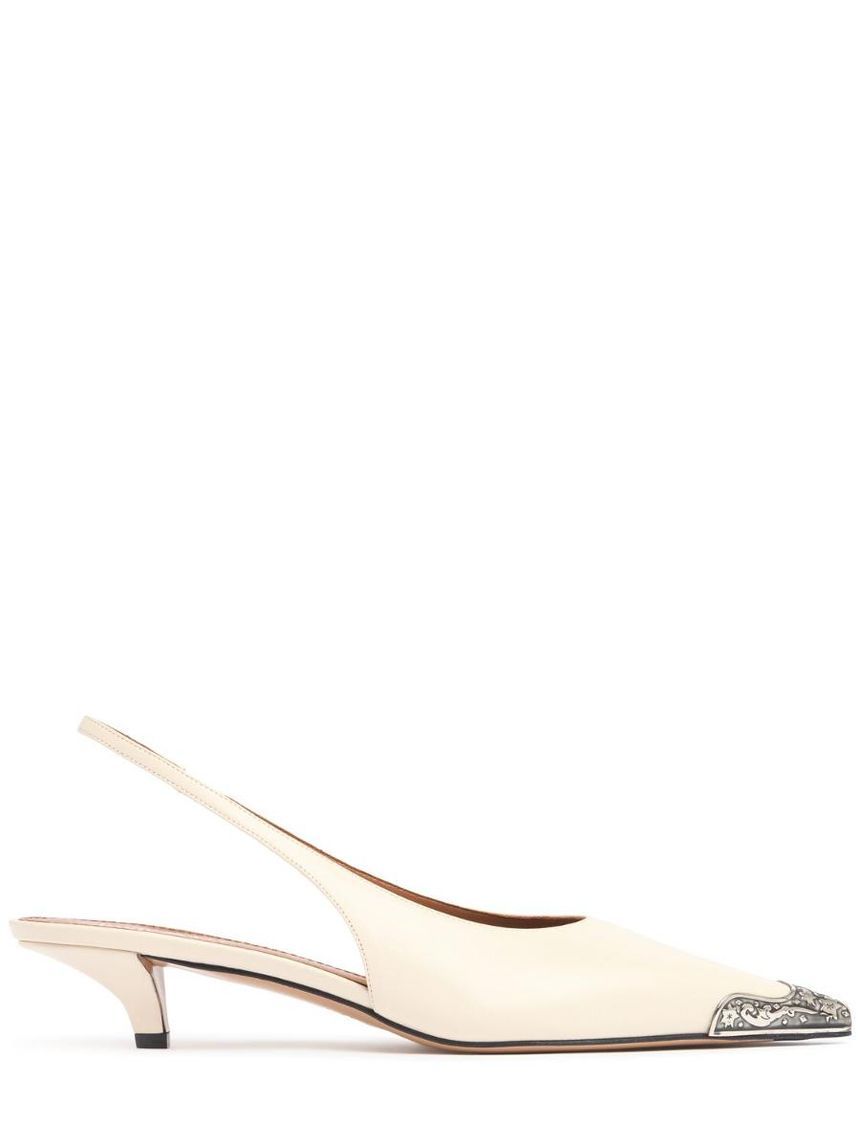 [NB14] 파리텍사스 여성 펌프스 35mm Jessica leather western slingbacks 81I-CCL020