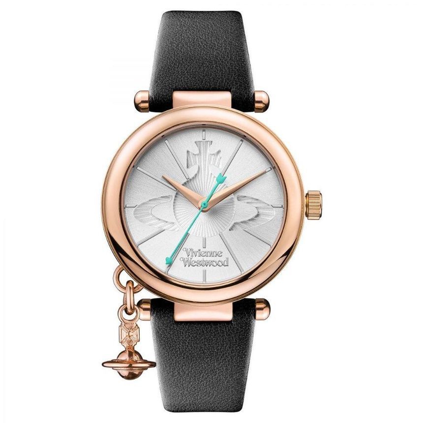 [NB20] 비비안웨스트우드 여성 시계 Rose Gold Black Strap Orb Watch 426844