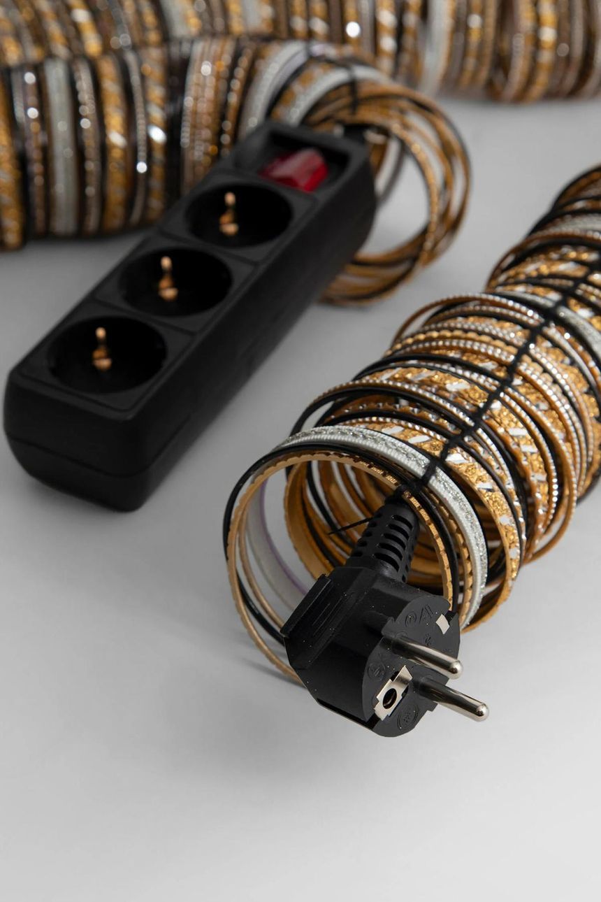 [H71]BLESS multiplugbangles black 라이프 리빙 시계 러그 소품 잡화 타월 로고 BLESS BLESS UNISEX MULTICOLOR HOME   LIFESTYLE