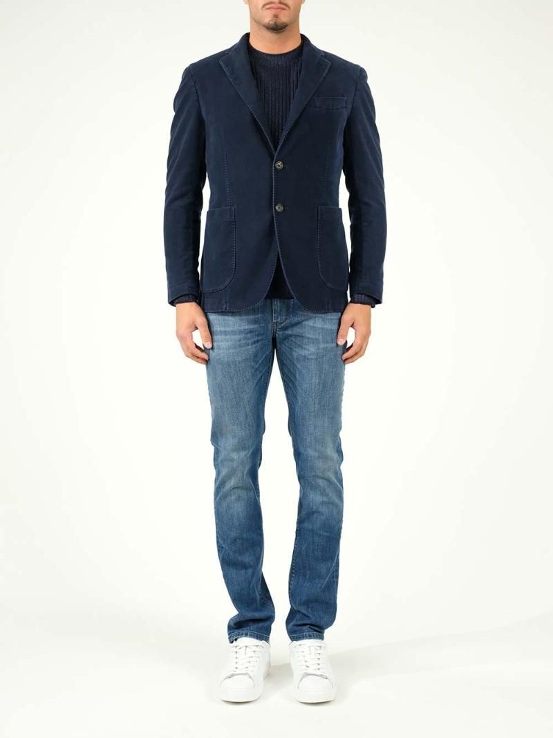 Al Duca D'aosta 1902 Blue classic jacket BAJNYC2TS21TOLIU018 NEW YORK804 []
