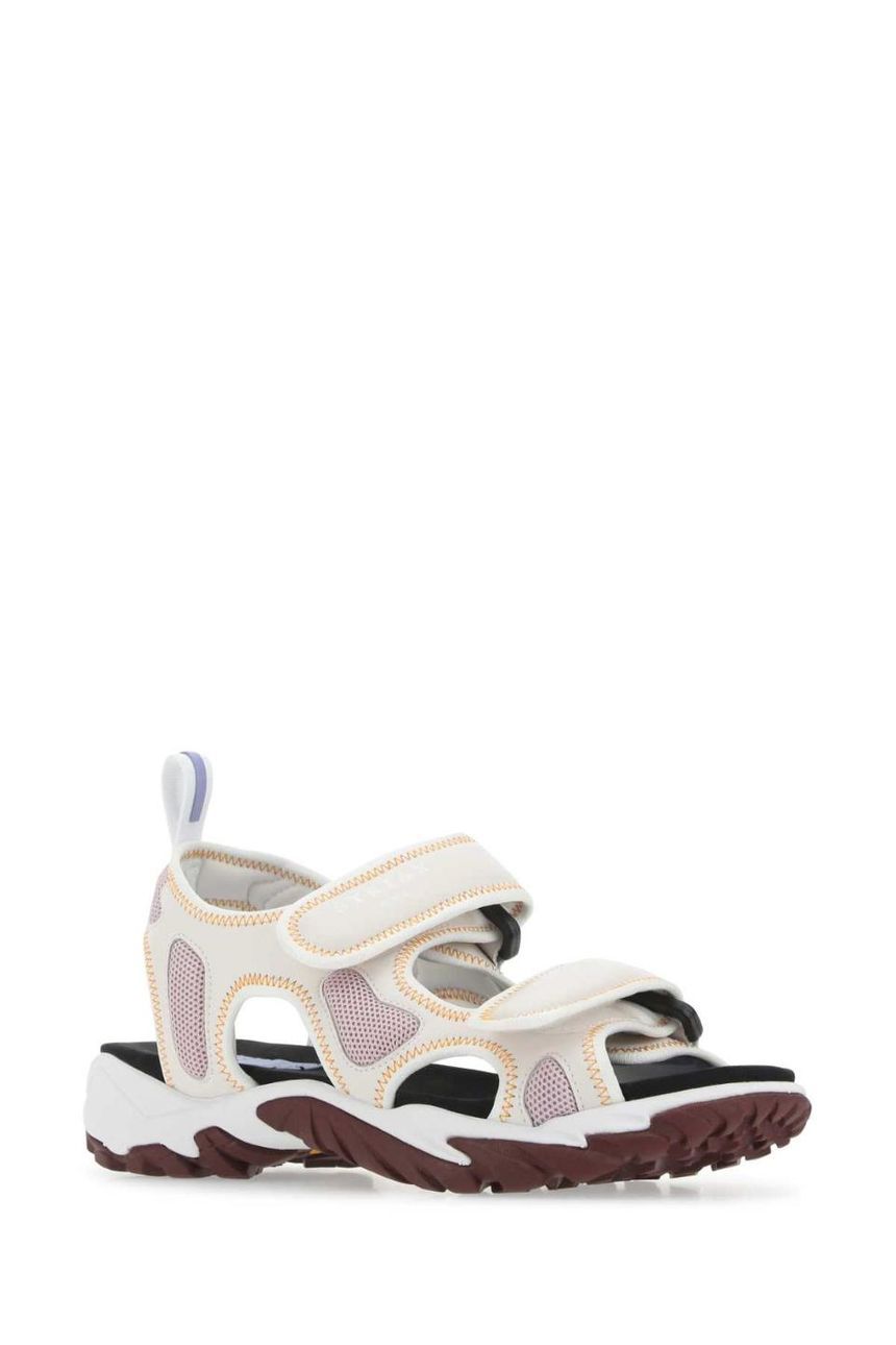 알렉산더 맥퀸 Multicolor fabric S10 Striae sandals 682031R2807 9213 JP1