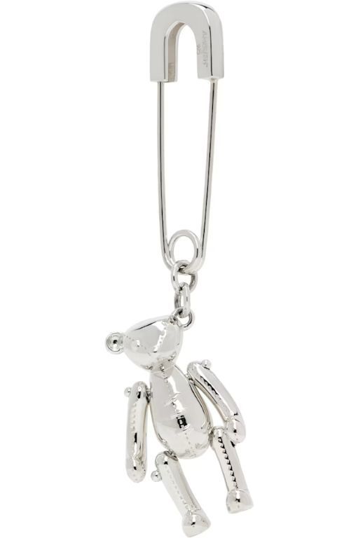 [앰부쉬]Silver Teddy Bear Charm Single Earring 251820M144000