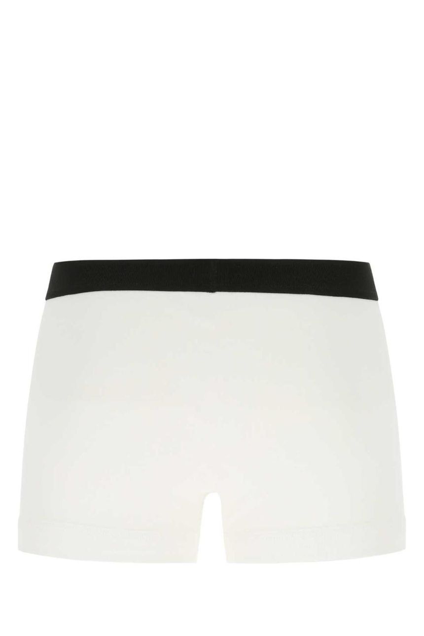 톰포드 White stretch cotton boxer set  T4XC31040 100 WHITE - []