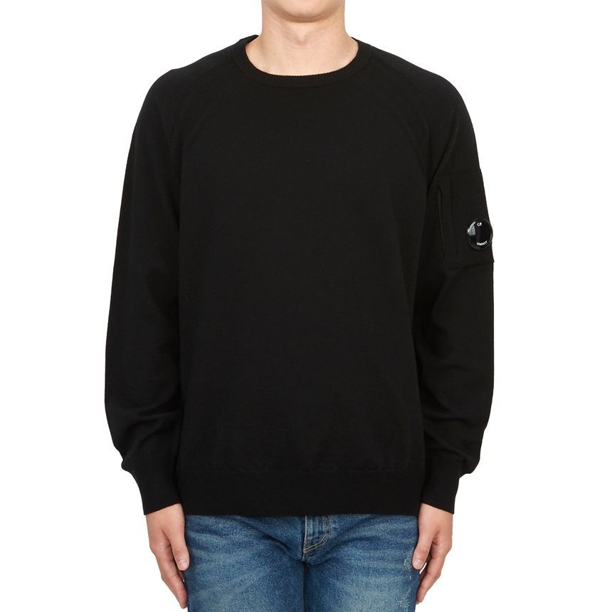 【送料&関税込】C.P. Company Cp Company Sweaters Sweater Knitwear Crew Neck Black C.p. Company - Men | Citadium