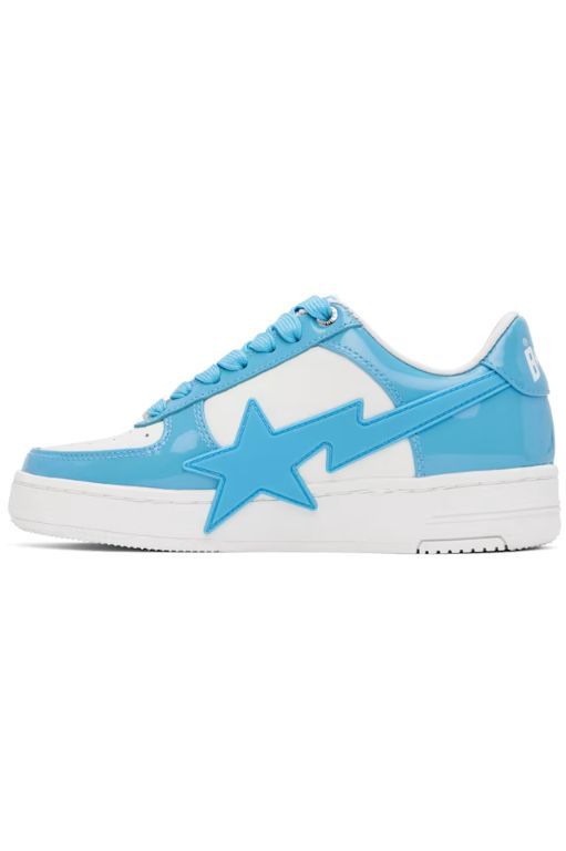 베이프(BAPE) | 베이프 화이트 블루 베이프 스타 OS 3 스니커즈 242546F128033 | 트렌비 베이프(BAPE) | 베이프 화이트   블루 베이프... 