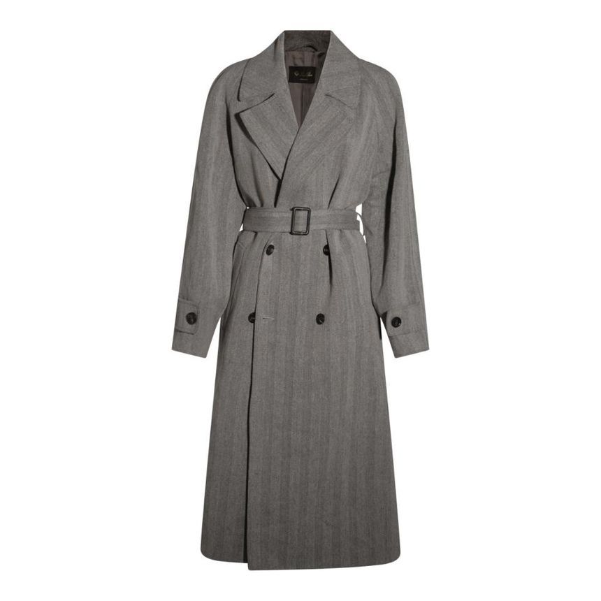 [S27]로로피아나 FAP0388F6F7 여성 코트 하프코트 롱코트 싱글 더블코트 트렌치코트 DARK GREY COAT