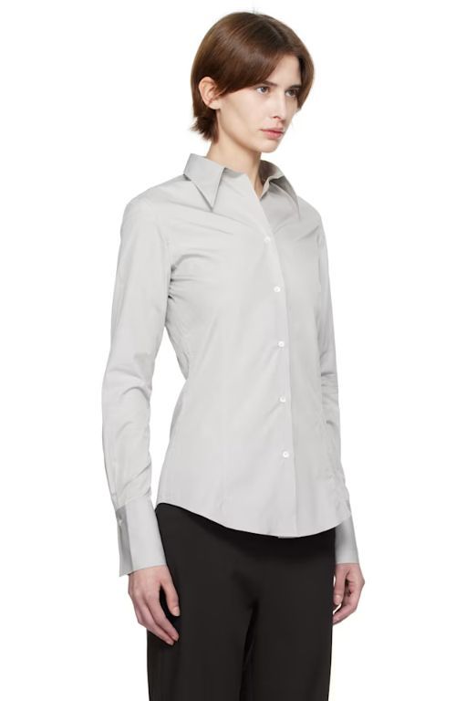 [FLORE FLORE]Gray Giulia Shirt 251924F109009