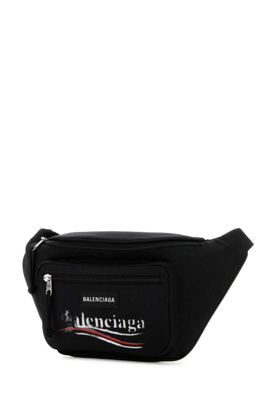 BALENCIAGA 블랙 나일론 익스플로러 벨트 백 4823892AA29 1090