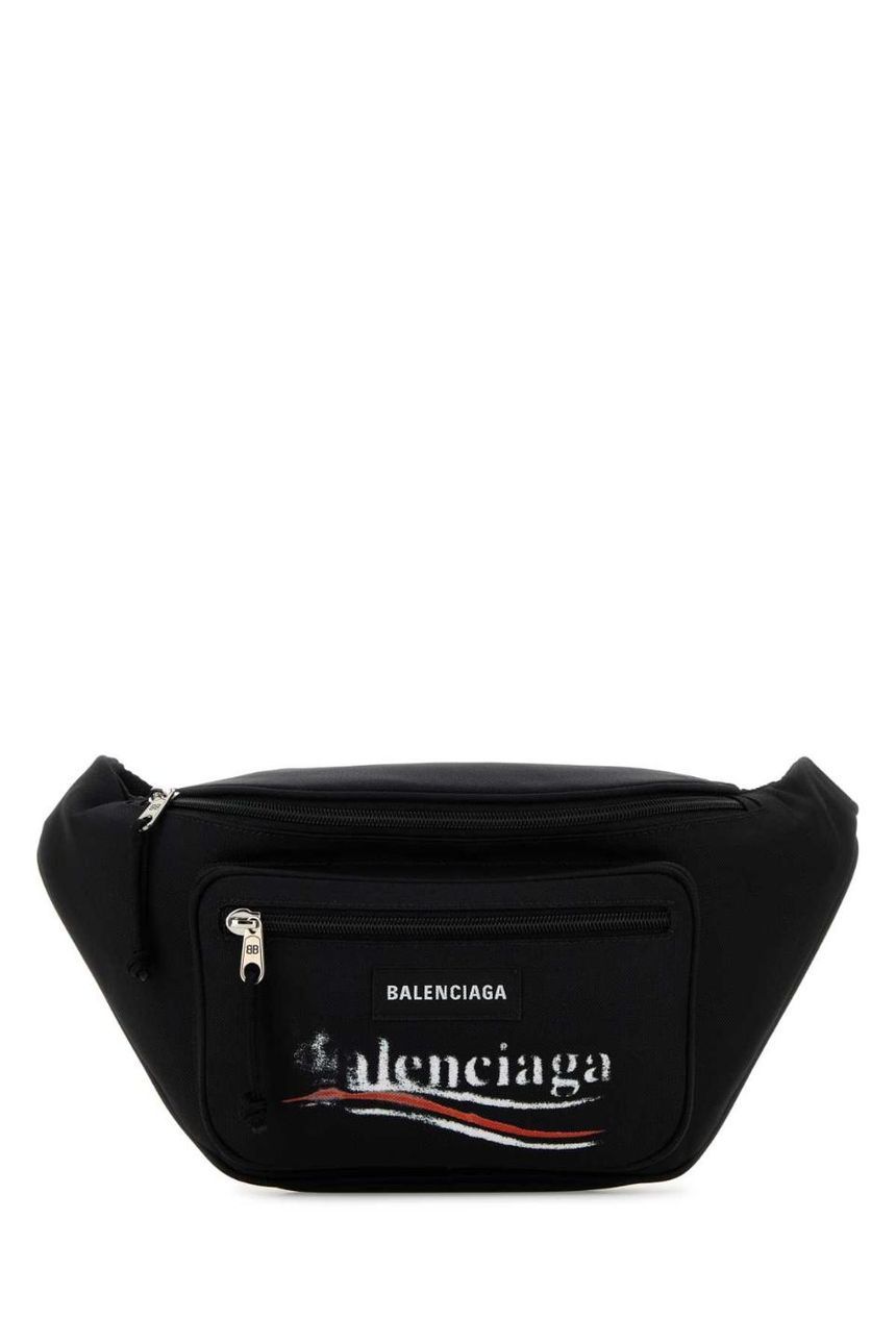 BALENCIAGA 블랙 나일론 익스플로러 벨트 백 4823892AA29 1090