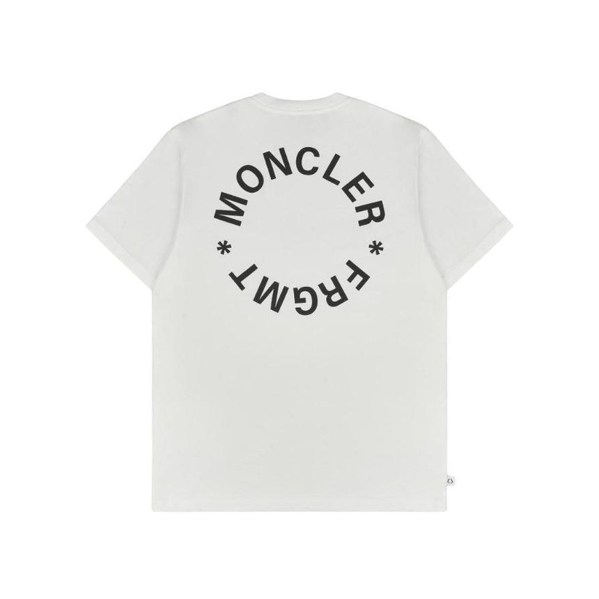 몽클레어 몽클레르 x 프라그먼트 로고 모티프 티셔츠 옵티컬 화이트   23FW I2-09U-8C00002-M3265-001