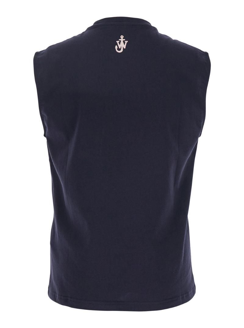 JW ANDERSON LOOK AT ME PRINTED TANK TOP JO0257PG1510DARKNAVY