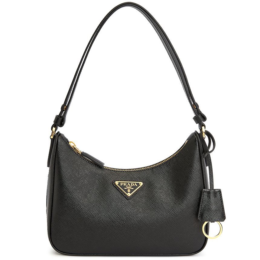 プラダ レディース ショルダーバッグ 1BC204 NZV F0632 JOM Amber Prada Re-Edition Saffiano leather mini-bag | PRADA